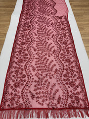 Red Color Heavy Work Party Wear Saree