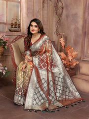 Demanding Kochi Silk Mustard Color Saree