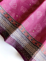 Classic Bandhani Prints Wine Color Saree