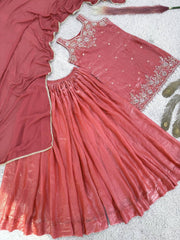 Amazing Pure Frendy Silk Embroidery Kurti