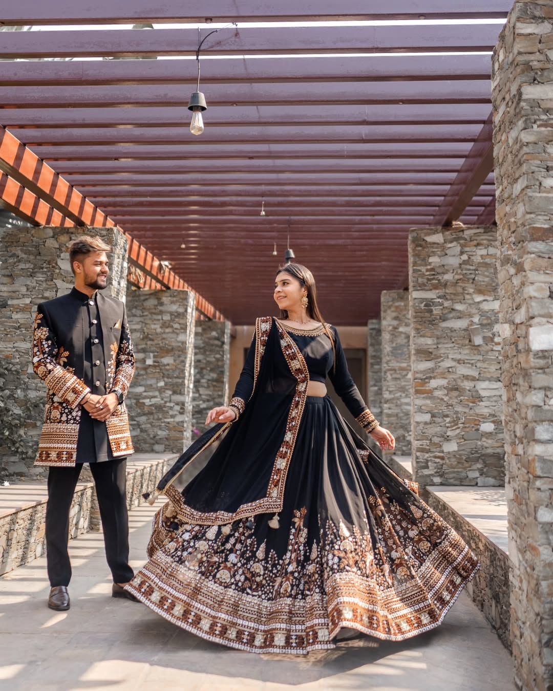 Marriage Special Sequence Work Black Color lehenga choli