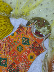 Gorgeous Pink Chinon Silk Sequence Work Sharara Suit
