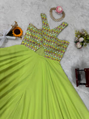 Precious Foux Gorgette Perrot Color Sharara Suit