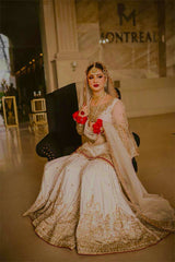 Fantastic Sequins Work White Color Top Sharara With Dupatta