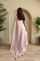 New Wedding Wear Lavender Color Saree