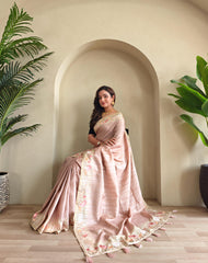 New Wedding Wear Light Pink Color Saree