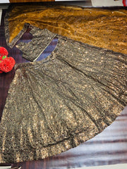 Amazing Beige Color Sequins Work Party Wear Lehenga