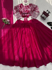 Elegant Red Color Silk with Coding Dori Work Lehenga