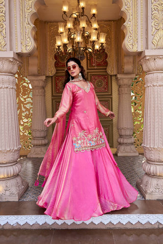 Charming Pure Fendy Heavy Embroidery Lehenga