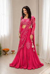 Amazing Purple Embroidey Sequins Work Lehenga Choli