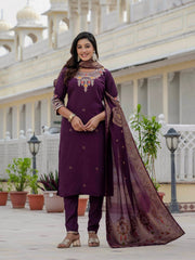 Awesome Roman Silk Coding Embroidery Kurti