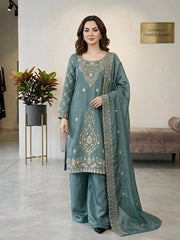 Ravishing Silk Embroidery Beads Work Sharara Suit