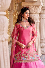 Charming Pure Fendy Heavy Embroidery Lehenga