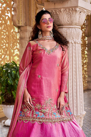 Charming Pure Fendy Heavy Embroidery Lehenga