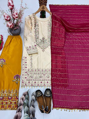 Trendy Silk with Embroidery Work Sharara Suit
