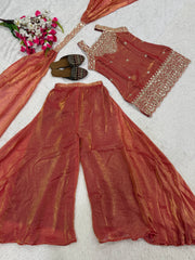 Festive Wear Heavy Sharara Suit with Dupatta