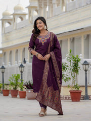 Awesome Roman Silk Coding Embroidery Kurti