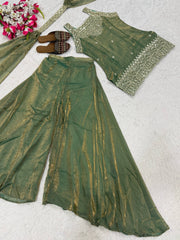 Festive Wear Heavy Sharara Suit with Dupatta