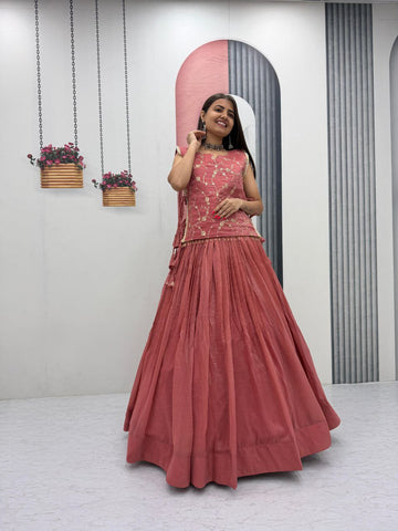Precious Crunchy Silk Heavy Work Lehenga Choli