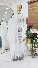 Superhit Georgette White Color Sharara Suit
