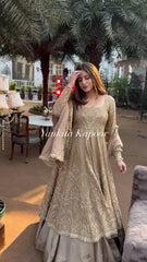 Occasion Wear Beige Color Sequence Work Lehenga With Top