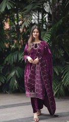 Festive Wear Purple Color Sequence Work Salwar Suit