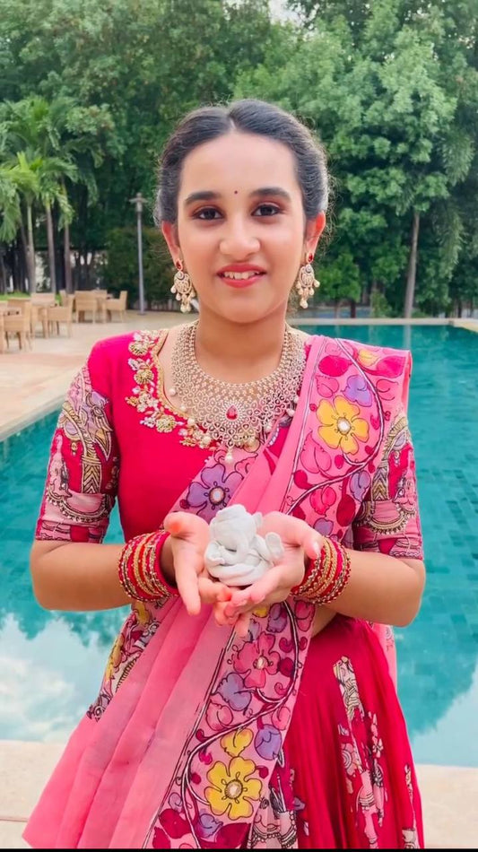 Precious Kalamkari Print Pink Color Lehenga Choli