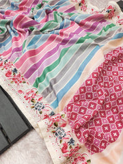 Good Looking Digital Prints Multicolor Saree