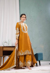 Adorable Sequence Work Mustard Color Salwar Suit