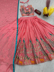 Wonderful Sequence Work Pink Color Lehenga Choli