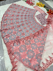 Occasion Wear Malburi Silk Pink Color Lehenga Choli