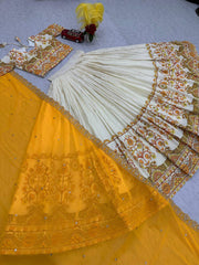 Occasion Wear Kalamkari Print Yellow Color Lehenga Choli