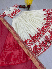 Occasion Wear Kalamkari Print Pink Color Lehenga Choli