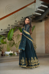 Rama Color Embroidery Sequence Work Fancy Gown