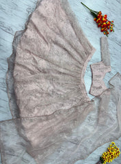 Marriage Special Organza Silk Light Pink Color Lehenga Choli