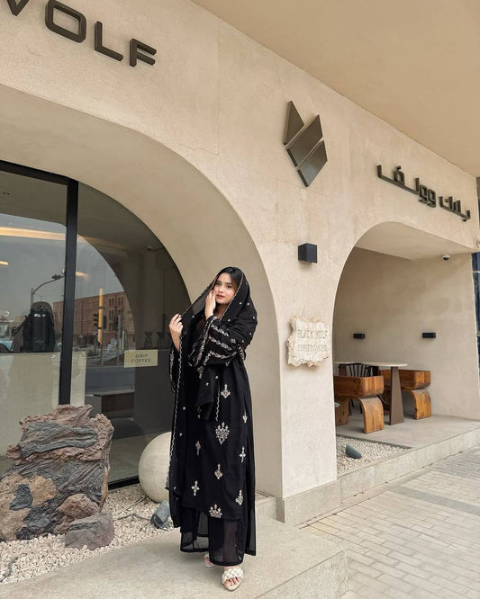 Black Color Sequence Work Georgette Salwar Suit