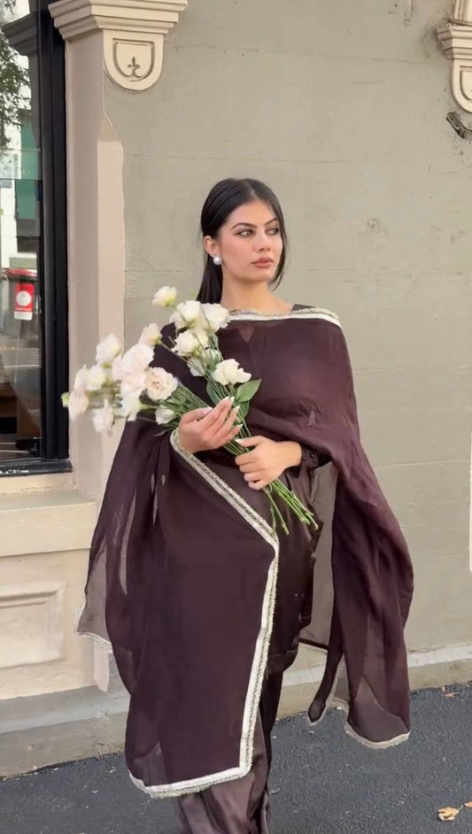 Good Looking Wine Color Plain Patiala Suit