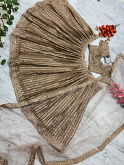 Bridal Wear Beige Color Heavy Work Lehenga Choli