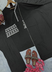 Amazing Black Palazzo Suit With Dupatta