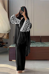 Amazing Black Palazzo Suit With Dupatta