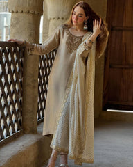 Stunning Sequence Work Off White Color Salwar Suit