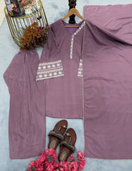 Amazing Onion Palazzo Suit With Dupatta