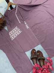 Amazing Onion Palazzo Suit With Dupatta