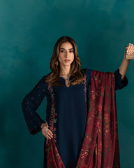 Marvelous Sequence Work Navy Blue Color Patiala Suit