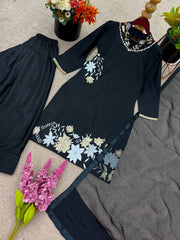 Elegant Sequence Work Black Color Salwar Suit