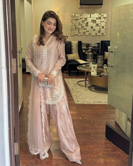 Punjabi Style Peach Color Salwar Suit