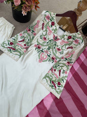 Luxury White Color Pakistani Salwar Suit