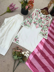 Luxury White Color Pakistani Salwar Suit