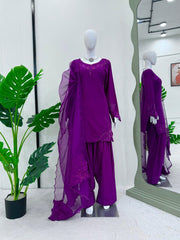 Pakistani Purple Color Salwar Suit