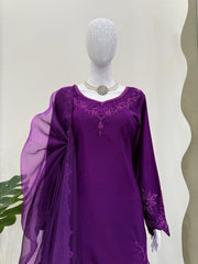 Pakistani Purple Color Salwar Suit